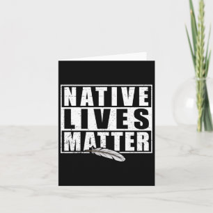 Cartão Native Lives Native American Day Gear S Indígenas