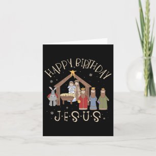 Cartão Natividade Feliz aniversário Jesus Natal Natividad