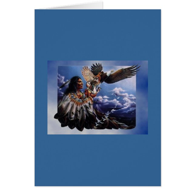 Cartão Nativo americano Eagle (Frente)