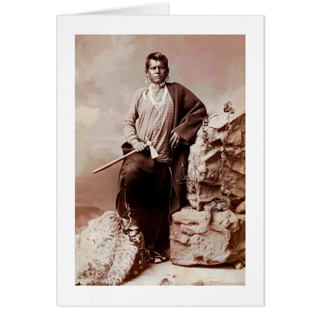 Cartão nativo americano Eagle Plume (Frente)