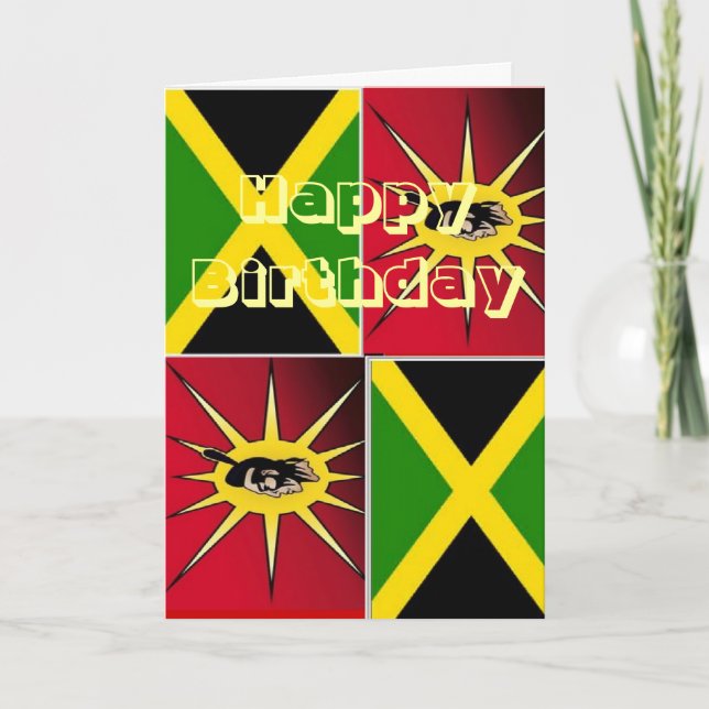 Cartão Nativo-americano-jamaicano (Frente)