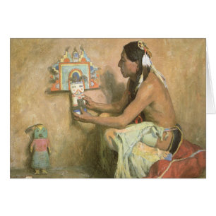 Cartão Nativos americanos antigos, Hopi Katchina por Cous