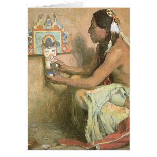 Cartão Nativos americanos antigos, Hopi Katchina por Cous