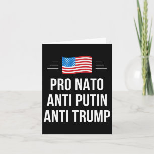 Cartão Nato - Anti Putin - Anti Trump -