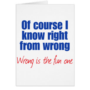 Cartão Naturalmente eu sei certo do erro