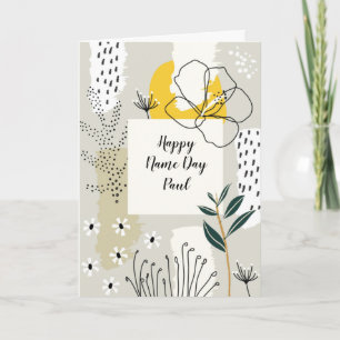 Cartão Nature Abstract Name Day Card