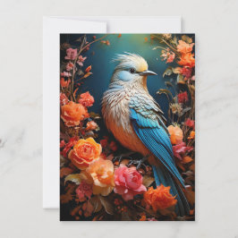 Cartão Nature Caprichosa Pássaro Azul