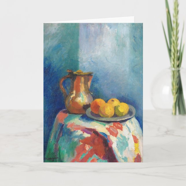 Cartão Nature Morte Au Pichet En Cuivre | Henri Manguin (Frente)