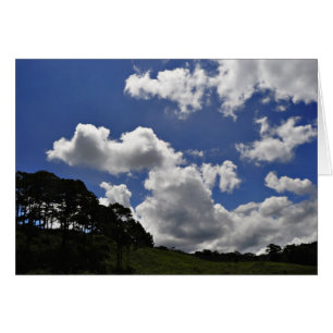 Cartão Natureza da Paisagem do Céu das Nuvens