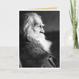 Cartão "Natureza permanece", citação de Walt Whitman Envi