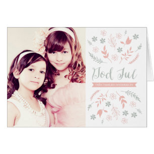 Cartão Naturlig jul hälsning