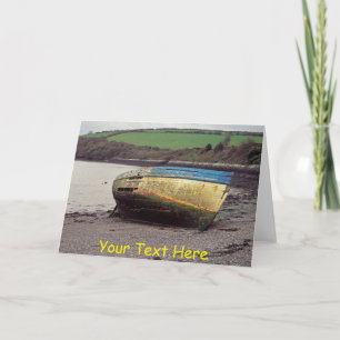 Cartão Naufrágio personalizável, Cornwall, Reino Unido