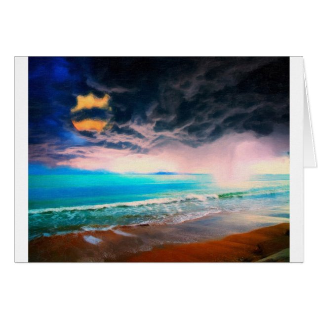 Cartão naufrágio tormentoso (Frente Horizontal)