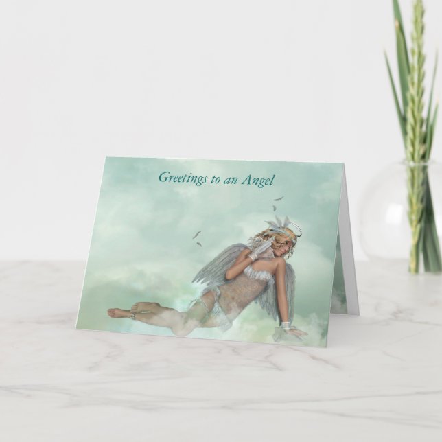 Cartão Naughty Angel Greeting Card (Frente)