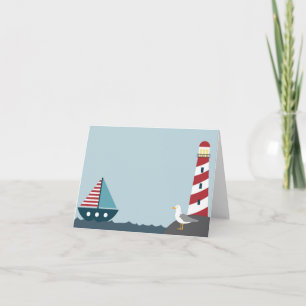 Cartão Nautical scene