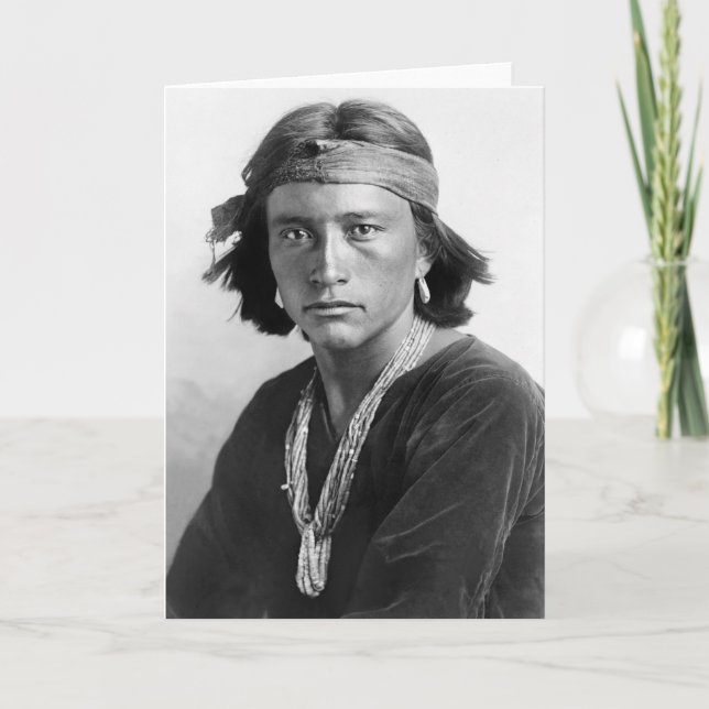 Cartão Navajo Boy (Frente)