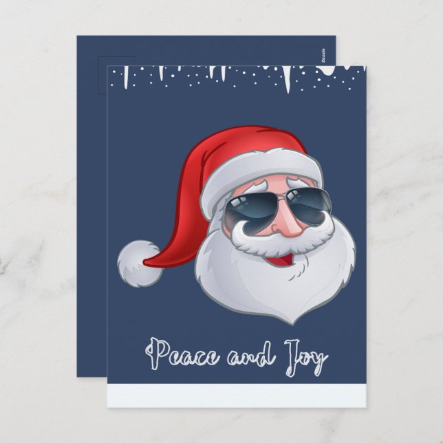 Cartão Naval de Férias Paz e Alegria (Frente/Verso)