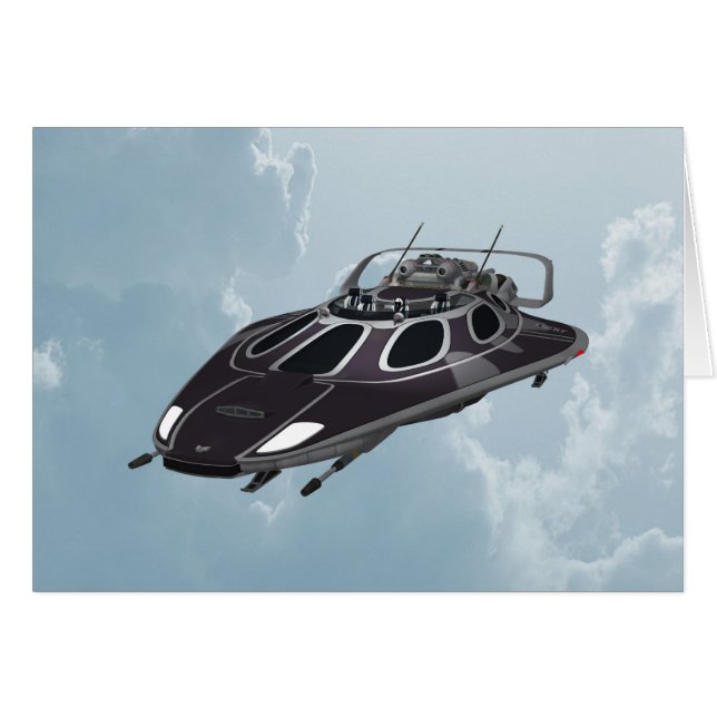 Cartão Nave espacial (Frente Horizontal)