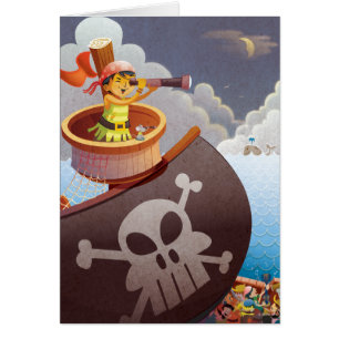 Cartão Navegação com Piratas
