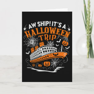 Cartão Navegar É Uma Viagem De Halloween Divertido Cruzei