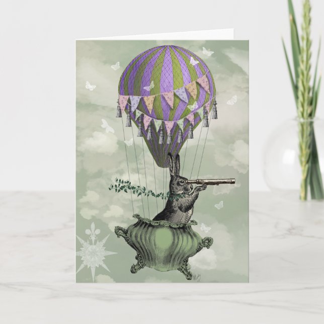 Cartão Navigating Rabbit (Frente)