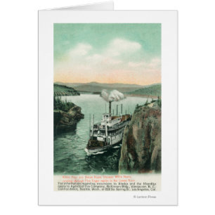 Cartão Navio a vapor de Cavalo Branco