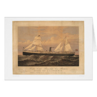 Cartão Navio a vapor dos "Estados da Califórnia" (1275A)
