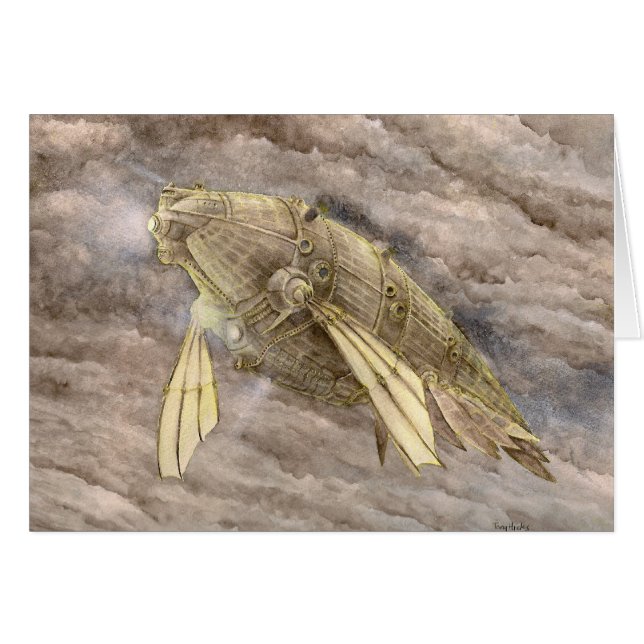 Cartão Navio Cetacean (Frente horizontal)