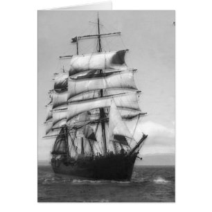 Cartão Navio corrente