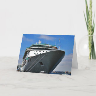 Cartão Navio de cruzeiro