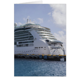 Cartão Navio de cruzeiro tropical
