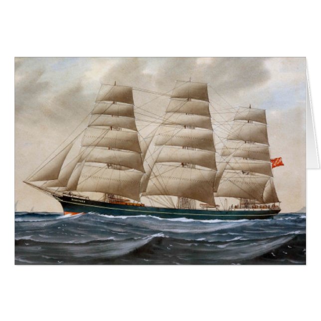 Cartão Navio de navegação Dartford 1910 (Frente Horizontal)