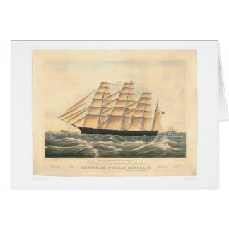 Cartão Navio de tosquiadeira "grande república" (0398A)