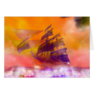 Cartão Navio do fantasma