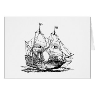 Cartão Navio Marítimo de Colombo