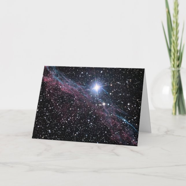 Cartão Nebulosa do véu da NASA ESA (Frente)