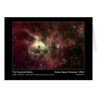 Cartão Nebulosa Tarantula - Telescópio Espacial Spitzer -