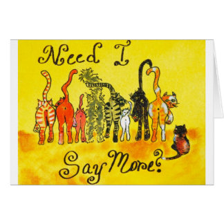 Cartão Necessidade eu digo mais