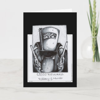 Cartão Ned Kelly: Wanted