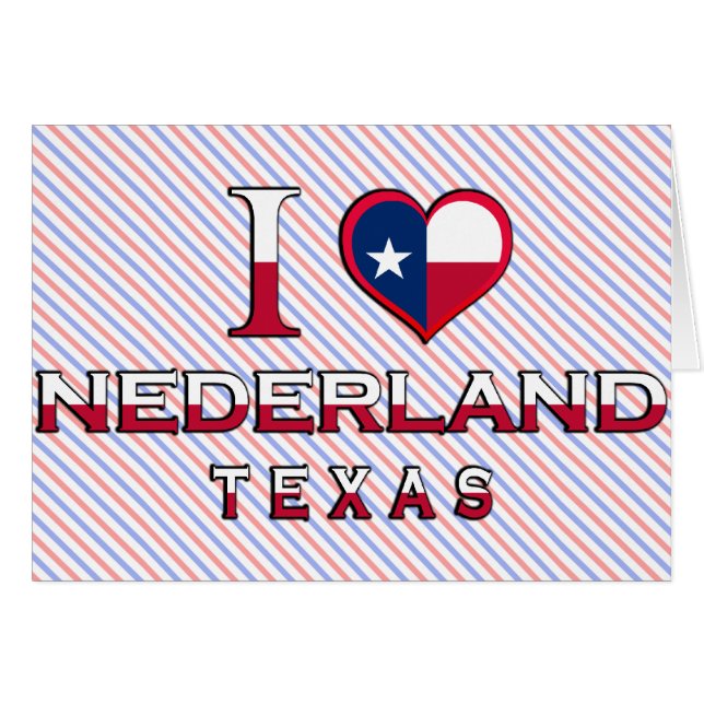Cartão Nederland (Texas) (Frente Horizontal)