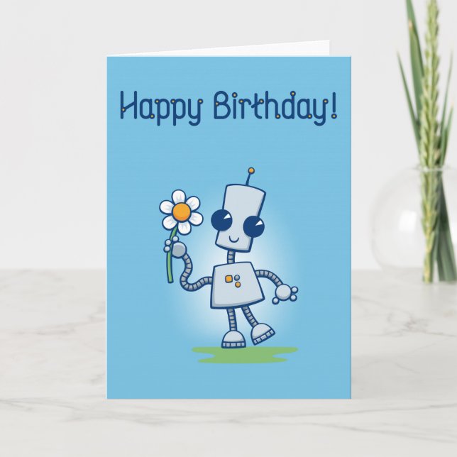 Cartão Ned's Flower Birthday Card (Frente)