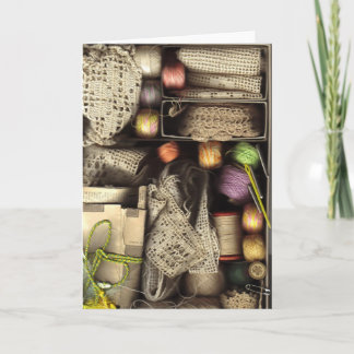 Cartão Needlework Box