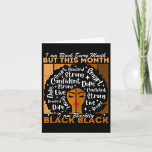 Cartão Negra Afro Menina Negra A Cada Mês História Negra