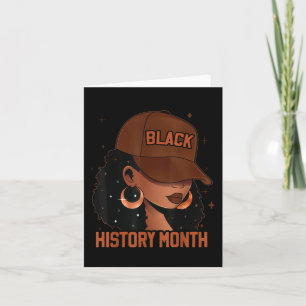 Cartão Negra História Mês Depois de Melanina Negra