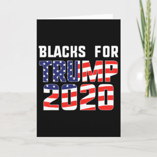 Cartão Negros Pelo Trump 202 Conservador Republicano Dona