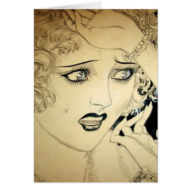 Cartão Nell Brinkley's Vivacious Flapper #10 (Frente)