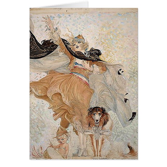 Cartão Nell Brinkley's Vivacious Flapper #23 (Frente)