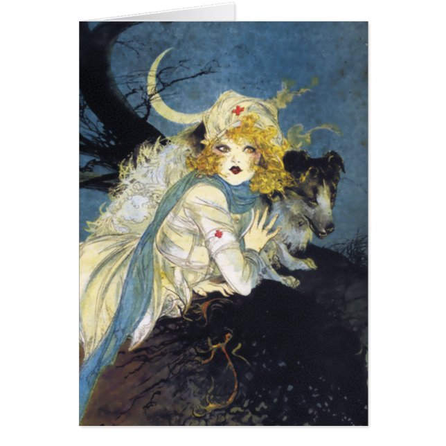 Cartão Nell Brinkley's Vivacious Flapper #5 (Frente)