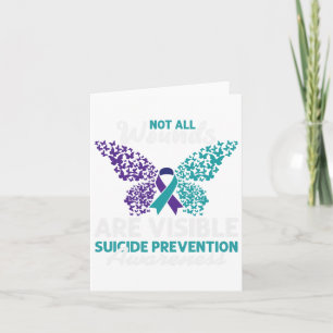 Cartão Nem todas as feridas são visíveis e felizes consci