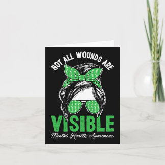Cartão Nem Todas As Feridas São Visíveis, Mensagem De Saú